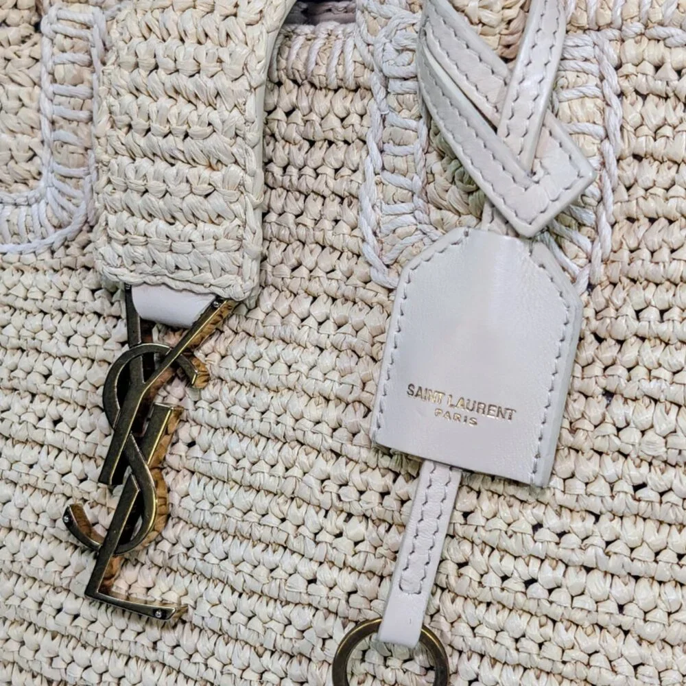 Yves Saint Laurent Downtown Raffia Bag - Picture 9 of 14